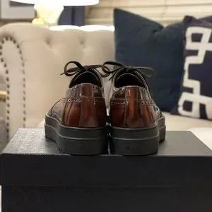 Prada | Shoes | Prada Tabacco Spazzolato Fume Oxfords | Poshmark